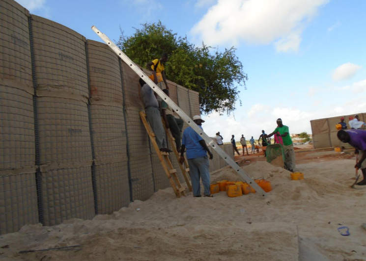 IDP settlement construction, Baidoa